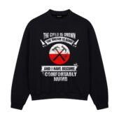 I Have Become Comfortably Numb Front Sweatshirt Black - OtherBrick