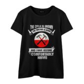 I Have Become Comfortably Numb Front Wtee Black - OtherBrick