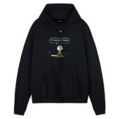 I Love Pink Floyd Snoopy Front Hoodie Black - OtherBrick