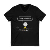 I Love Pink Floyd Snoopy Front Vneck Black - OtherBrick