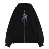 Is There Anybody Out There Pink Floyd Snoopy Front Ziphoodie Black - OtherBrick