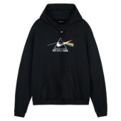 Just A Floydian Front Hoodie Black - OtherBrick
