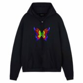 Nick Mason Saucerful Of Secrets Iron Butterfly Front Hoodie Black - OtherBrick