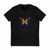 Nick Mason Saucerful Of Secrets Iron Butterfly Front Vneck Black - OtherBrick