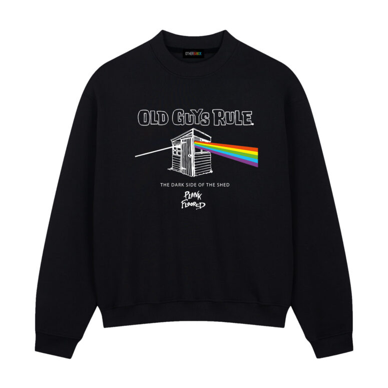 Old Guys Rule T-Shirt Dark Side of the Shed plank floored Pink Floyd Shirt