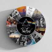 Pink Floyd Album Collage Wall Clock