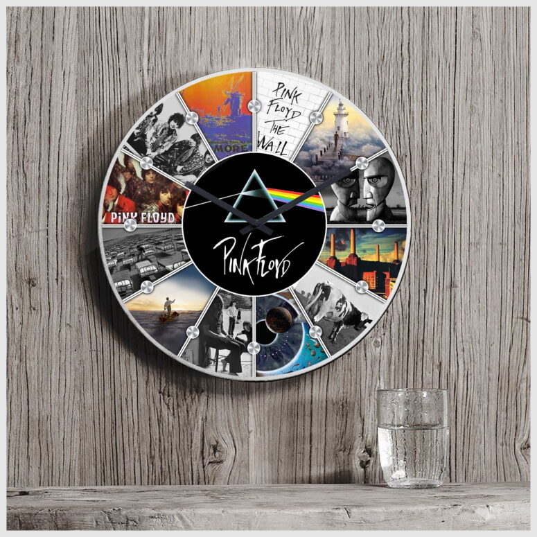 Pink Floyd Album Collage Wall Clock