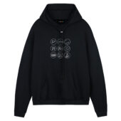 Pink Floyd Album Simple Icon Front Hoodie Black - OtherBrick
