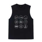 Pink Floyd Album Simple Icon Front Tank Black - OtherBrick