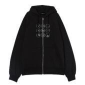 Pink Floyd Album Simple Icon Front Ziphoodie Black - OtherBrick