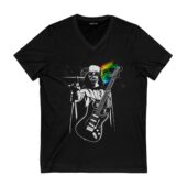 Pink Floyd Darth Vader The Dark Side Of The Death Star Front Vneck Black - OtherBrick