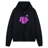 Pink Floyd Flying Pig Animals Front Hoodie Black - OtherBrick