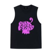 Pink Floyd Flying Pig Animals Front Tank Black - OtherBrick