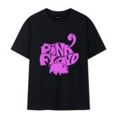 Pink Floyd Flying Pig Animals Front Tshirt Black - OtherBrick
