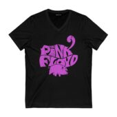 Pink Floyd Flying Pig Animals Front Vneck Black - OtherBrick
