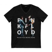 Pink Floyd Wish You Were Here 1975 Front Vneck Black - OtherBrick