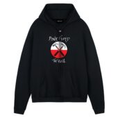 Pink Floyd The Wall Logo Front Hoodie Black - OtherBrick