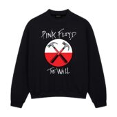 Pink Floyd The Wall Logo Front Sweatshirt Black - OtherBrick