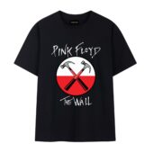 Pink Floyd The Wall Logo Front Tshirt Black - OtherBrick