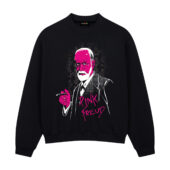 Pink Freud The Dark Side Of The Moon Pink Floyd Front Sweatshirt Black - OtherBrick