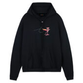 Pink Panther Dark Side Of The Moon Pink Floyd Front Hoodie Black - OtherBrick