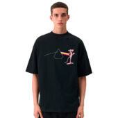 Pink Panther Dark Side Of The Moon Pink Floyd Front Shirt Man Black - OtherBrick
