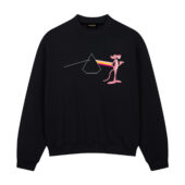 Pink Panther Dark Side Of The Moon Pink Floyd Front Sweatshirt Black - OtherBrick