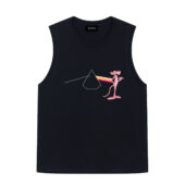 Pink Panther Dark Side Of The Moon Pink Floyd Front Tank Black - OtherBrick