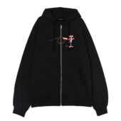 Pink Panther Dark Side Of The Moon Pink Floyd Front Ziphoodie Black - OtherBrick