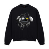 Pink Floyd Is My Super Power Front Sweatshirt Black - OtherBrick