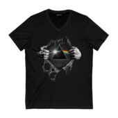 Pink Floyd Is My Super Power Front Vneck Black - OtherBrick