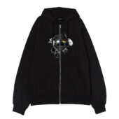 Pink Floyd Is My Super Power Front Ziphoodie Black - OtherBrick
