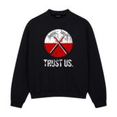 Roger Waters The Wall Trust Us Front Sweatshirt Black - OtherBrick
