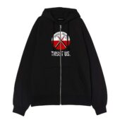 Roger Waters The Wall Trust Us Front Ziphoodie Black - OtherBrick