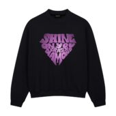 Shine On You Crazy Diamond 3d Typo Pink Floyd Front Sweatshirt Black - OtherBrick