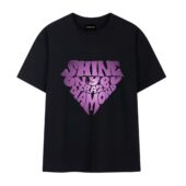 Shine On You Crazy Diamond 3d Typo Pink Floyd Front Tshirt Black - OtherBrick