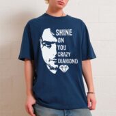 Shine On You Crazy Diamond Nick Mason Front Shirt Oman Navy - OtherBrick