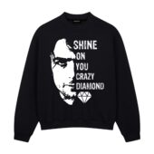 Shine On You Crazy Diamond Nick Mason Front Sweatshirt Black - OtherBrick