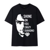 Shine On You Crazy Diamond Nick Mason Front Tshirt Black - OtherBrick