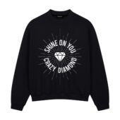 Shine On You Crazy Diamond Pink Floyd Front Sweatshirt Black - OtherBrick