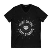 Shine On You Crazy Diamond Pink Floyd Front Vneck Black - OtherBrick