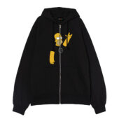 Simpson X Pink Floyd Front Ziphoodie Black - OtherBrick