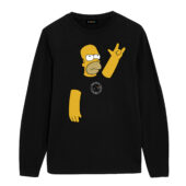 Simpson X Pink Floydfront Longsleeve Black - OtherBrick