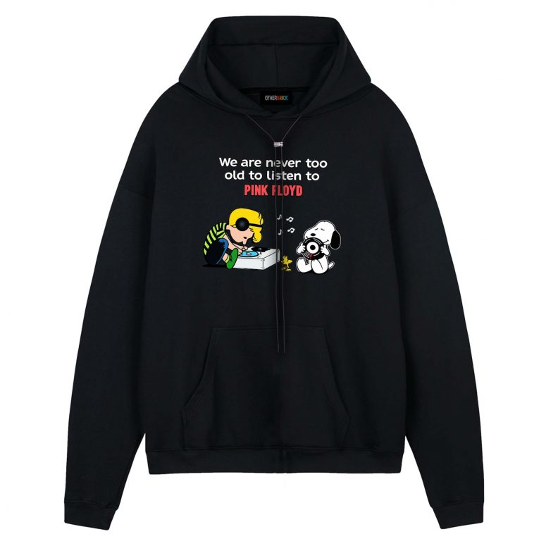 Snoopy Charlie Brown We Are Never Too Old To Listen To Pink Floyd Shirt