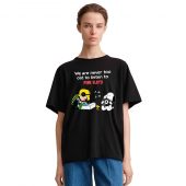 Snoopy Charlie Brown We Are Never Too Old To Listen To Pink Floyd Front Shirt Woman Black - OtherBrick