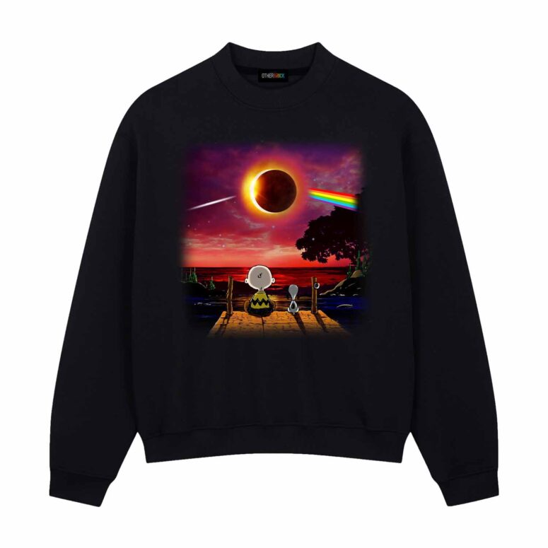 Snoopy Dark side of the moon Eclipse Galaxy Pink Floyd Shirt Snoopy Dark side of the moon Eclipse Galaxy Pink Floyd Shirt