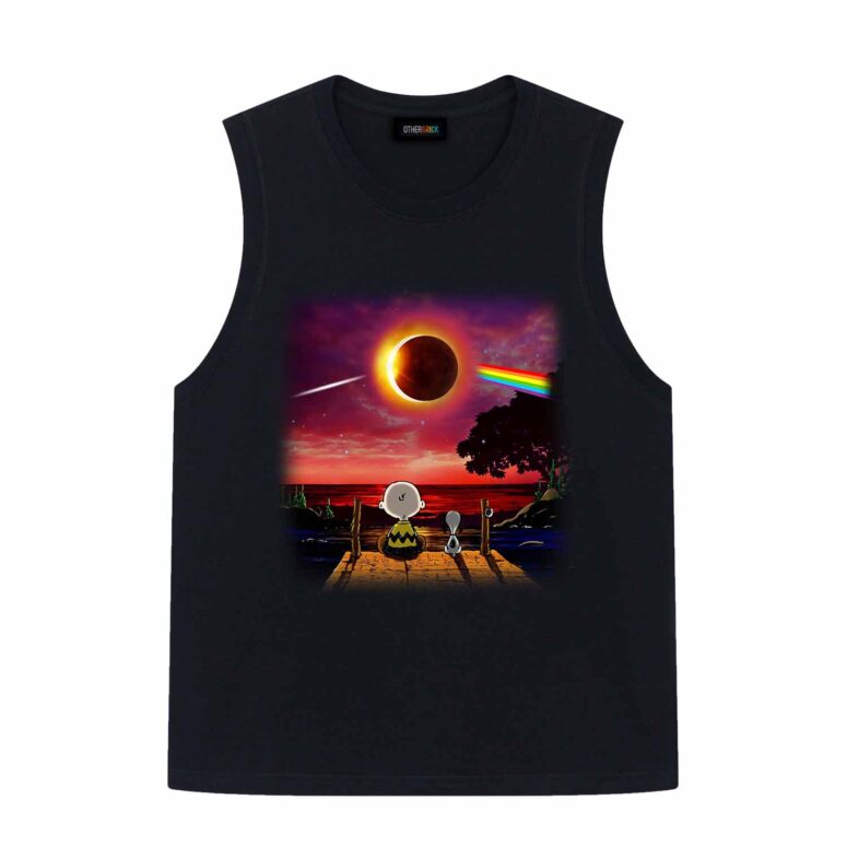 Snoopy Dark side of the moon Eclipse Galaxy Pink Floyd Shirt Snoopy Dark side of the moon Eclipse Galaxy Pink Floyd Shirt