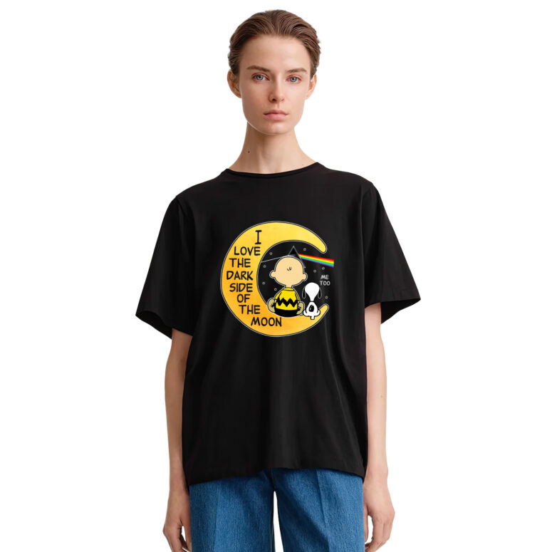Snoopy I love the dark Side Of the Moon Pink Floyd Shirt Snoopy I love the dark Side Of the Moon Pink Floyd Shirt