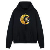 Snoopy I Love The Dark Side Of The Moon Front Hoodie Black - OtherBrick