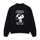 Snoopy Pink Floyd There’s Someone In My Head But Its Not Me Front Sweatshirt Black - OtherBrick